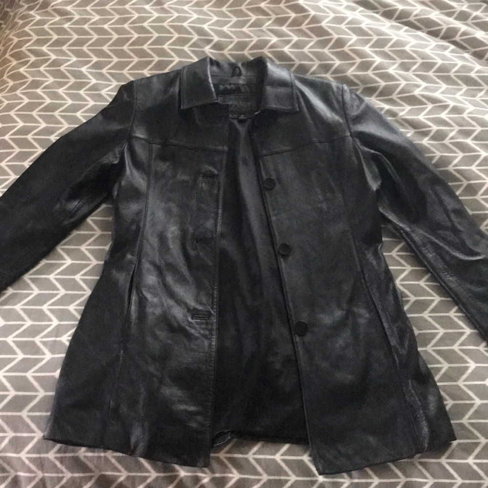 Wilson’s leather black leather jacket